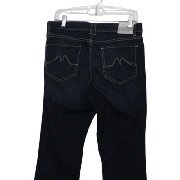 New York & Co Women's Jeans Bootcut Low Waist Dark Wash Stretch Denim Sz 8T NWT - Picture 4 of 5